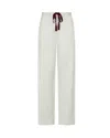 Serena Bute Satin Stripe Utility Jogger - Silver