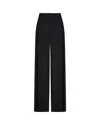 Serena Bute Serena Trouser With Georgette Trim - Black