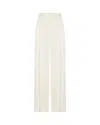 Serena Bute Serena Trouser With Georgette Trim - Cream In Grey