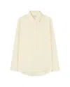 Serena Bute Silk Classic Shirt - Cream In Neutrals