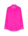 Serena Bute Silk Classic Shirt - Neon Pink