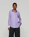 Serena Bute Silk Classic Shirt In Purple