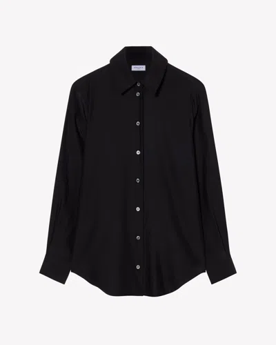 Serena Bute Silk Classic Shirt In Black
