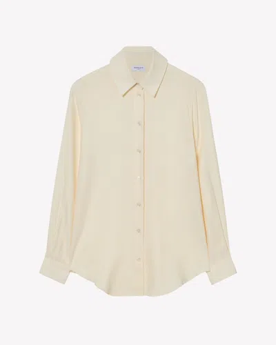 Serena Bute Silk Classic Shirt In Ecru