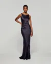 Serena Bute Silk Spiral Evening Dress