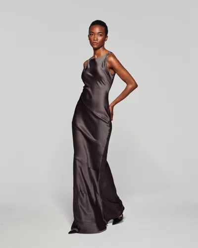 Serena Bute Silk Spiral Evening Dress