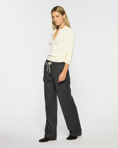 Serena Bute Slim Leg Jogger In Gray