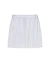 Serena Bute Striped Serena Mini Skirt - Navy/white In Blue