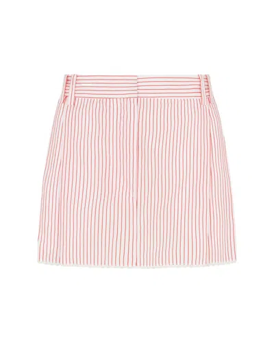 Serena Bute Striped Serena Mini Skirt - Red/white