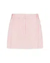 Serena Bute Striped Serena Mini Skirt In Red