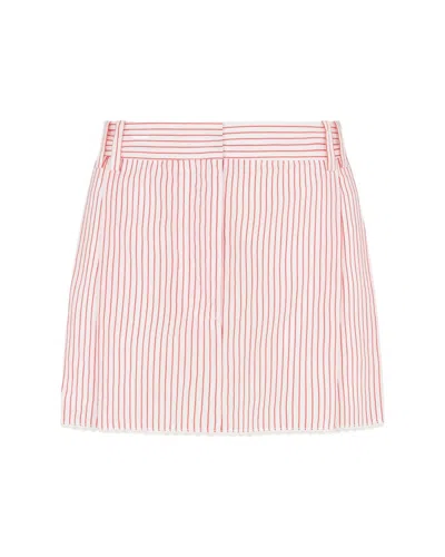 SERENA BUTE STRIPED SERENA MINI SKIRT - RED/WHITE