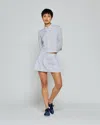 Serena Bute Striped Serena Mini Skirt In Blue