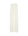 Serena Bute Tailored Trouser With Georgette Trim - Cream