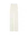 SERENA BUTE SERENA BUTE TAILORED TROUSER WITH GEORGETTE TRIM - CREAM