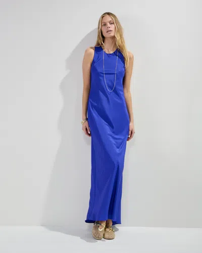 Serena Bute Tank Dress In Blue
