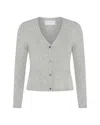 Serena Bute V-neck Pocket Cardigan - Grey