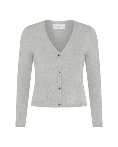 Serena Bute V-neck Pocket Cardigan - Grey