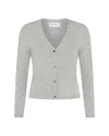 Serena Bute V-neck Pocket Cardigan - Grey In Grey
