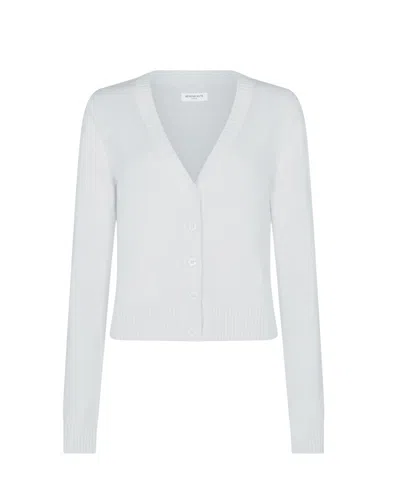 Serena Bute V-neck Semi Cropped Cardigan - Crystalline Grey
