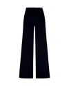 Serena Bute Velvet Flare Trouser - Navy