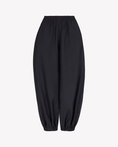 Serena Bute Wool Balloon Trouser In Black