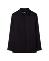 Serena Bute Wool Pinstripe Boyfriend Shirt - Black/pink