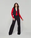 Serena Bute Wool Pinstripe Pleated Trouser