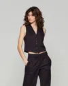 Serena Bute Wool Pinstripe Waistcoat