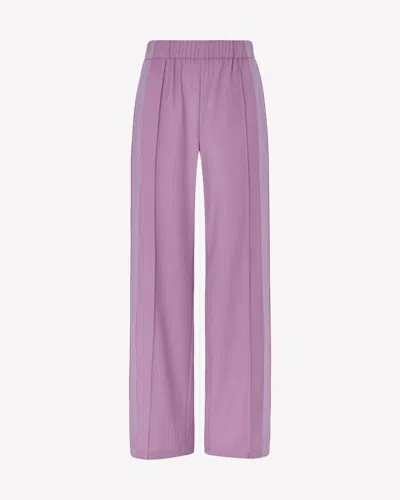 Serena Bute Wool Straight Leg Jogger In Purple