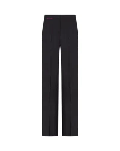 Serena Bute Wool Tapered Trouser - Black