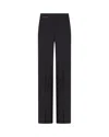 Serena Bute Wool Tapered Trouser - Black In Black