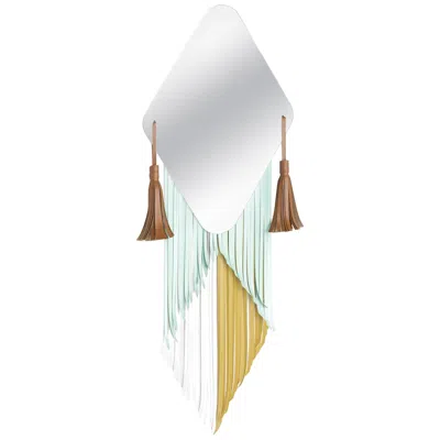Pre-owned Serena Confalonieri Masai Diamond Mirror By  In Gray