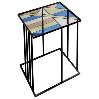 Pre-owned Serena Confalonieri Stained Glass Coffee Table, Santissimi I,  In Black