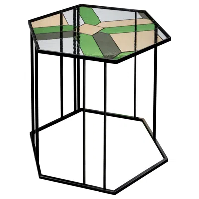 Pre-owned Serena Confalonieri Stained Glass Coffee Table, Santissimi Ii,  In Black