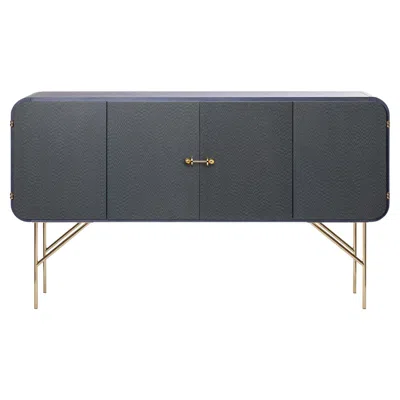 Pre-owned Serena Confalonieri Uma Sideboard, In Fabric And Plywood, By  For Medulum In Brown