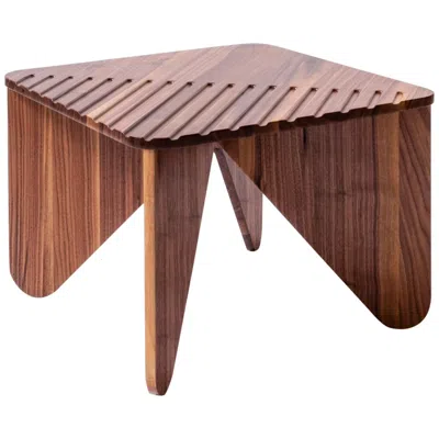 Pre-owned Serena Confalonieri Yoko Coffe Table, In Canaletto Walnut, By  For Medulum In Brown