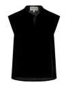 Serena Davini Woman T-shirt Black Size 8 Viscose In Black