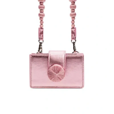 Serena Uziyel Alessa Metallic Pink Card Holder