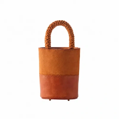 Serena Uziyel Rovena Mini Bucket Bag In Camello