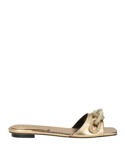 Serena Uziyel Woman Sandals Gold Size 8 Leather