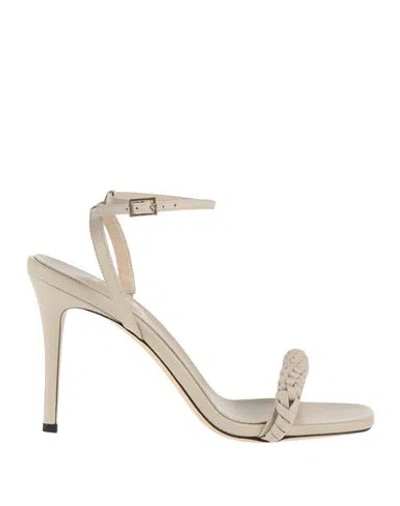 Serena Uziyel Woman Sandals Salmon Pink Size 8 Leather In Multi