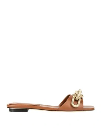 Serena Uziyel Woman Sandals Tan Size 8 Leather In Brown