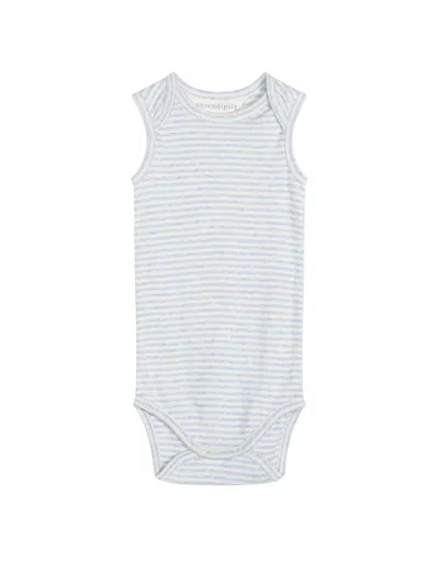 Serendipity Organics Baby Tank Stripe In Blue