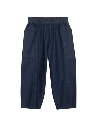 Serendipity Organics Kids' Barrel Pants In Blue