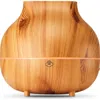 Serene House Mist Faux Wood Ultrasonic Aroma Diffuser In Brown