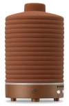 Serene House Terracotta Ceramic Ultrasonic Aroma Diffuser In Brown