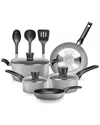Serenelife 11pc Grey Cookware Set In Grey