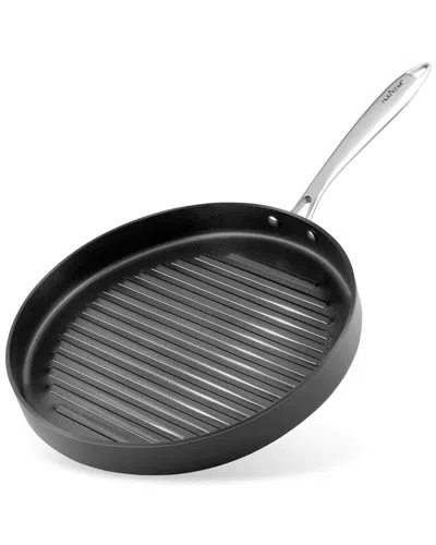Serenelife 12in Hard-anodized Nonstick Grill Pan In Black