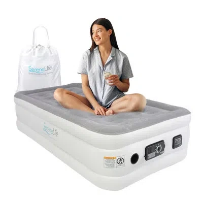 Serenelife 18 Air Mattress In Gray