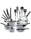 Serenelife 20pc Grey Cookware Set In Grey